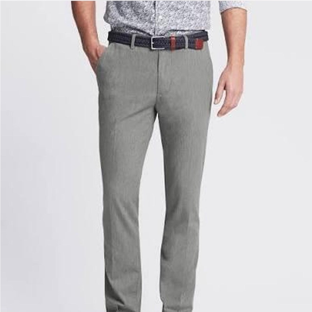 Banana Republic Men's Light Gray Dress Pants